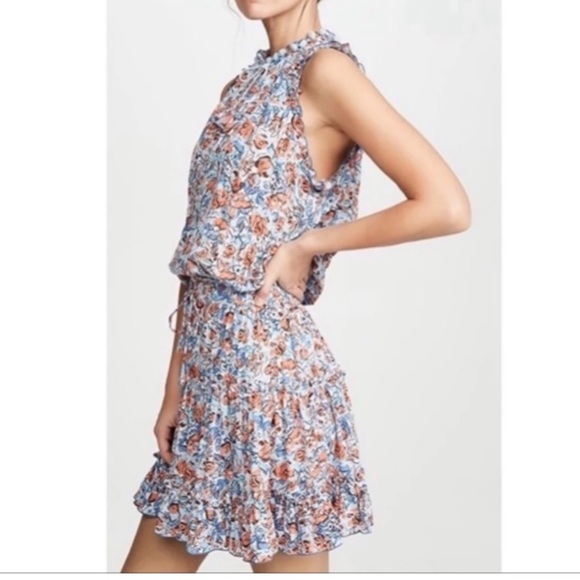 Poupette St Barth Clara Ruffled Mini Dress - Picture 2 of 9